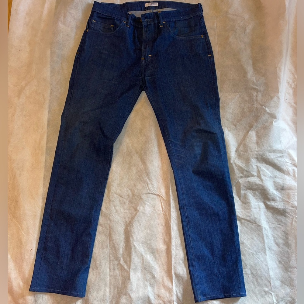 Blue Delta Men’s Custom Made Tom James Indigo Denim Jean Size 32 with 30” Inseam